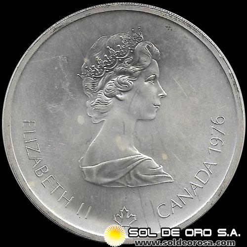 53 - CANADA - OLIMPIADAS MONTREAL 1976 - 10 DOLLARS, 1973 - MONEDA DE PLATA