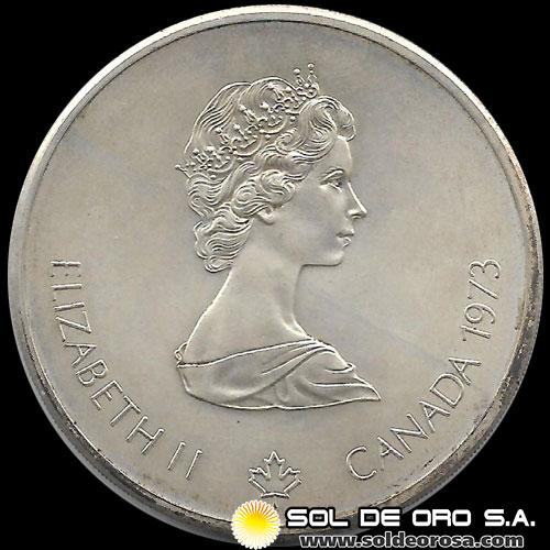 53 - CANADA - OLIMPIADAS MONTREAL 1976 - 10 DOLLARS, 1973 - MONEDA DE PLATA