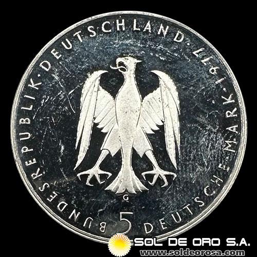 NA1 - ALEMANIA - 5 MARK - 1977 - Subject: 200th Anniversary - Birth of Heinrich von Kleist - MONEDA DE PLATA