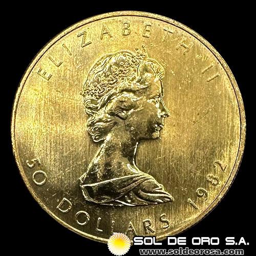CANADA - 50 DOLLARS, 1982 - ELIZABETH II - MONEDA DE ORO