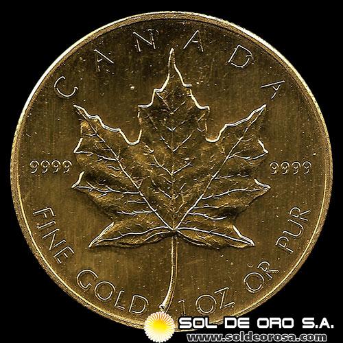 CANADA - 50 DOLLARS, 1985 - ELIZABETH II - MONEDA DE ORO
