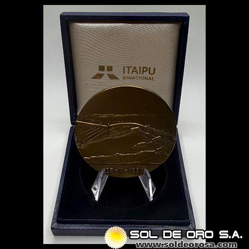 NUMIS - REPUBLICA DEL PARAGUAY - 1984 - INAUGURACION DE LA CENTRAL DE ITAIPU - MEDALLA DE BRONCE