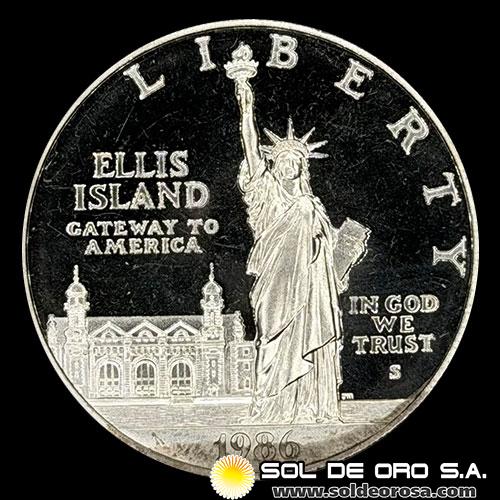 NA3 - ESTADOS UNIDOS DE AMERICA - 1 DOLLAR, 1986 - STATUE OF LIBERTY - MONEDA DE PLATA