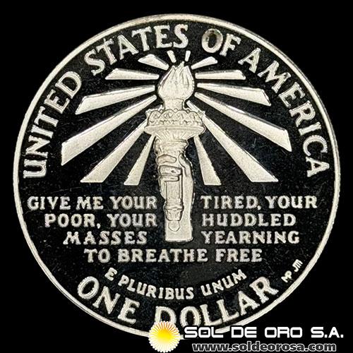 NA3 - ESTADOS UNIDOS DE AMERICA - 1 DOLLAR, 1986 - STATUE OF LIBERTY - MONEDA DE PLATA