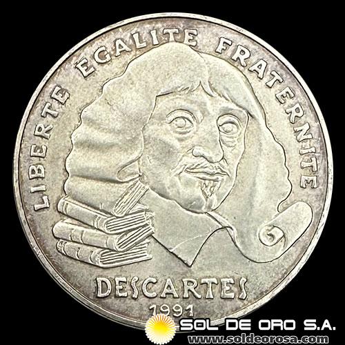 NA3 - FRANCIA - 100 FRANCS, 1991 - MONEDA DE PLATA