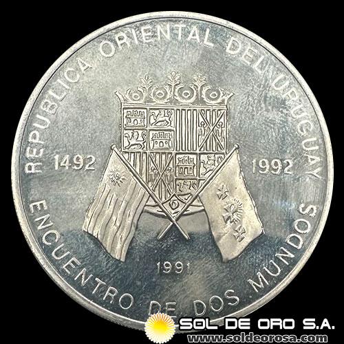 NA4 - URUGUAY - 50.000 PESOS, 1991 - MONEDA DE PLATA