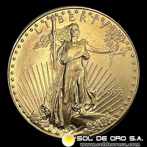 ESTADOS UNIDOS DE AMERICA - 50 DOLLARS, 1992 - MONEDA DE ORO