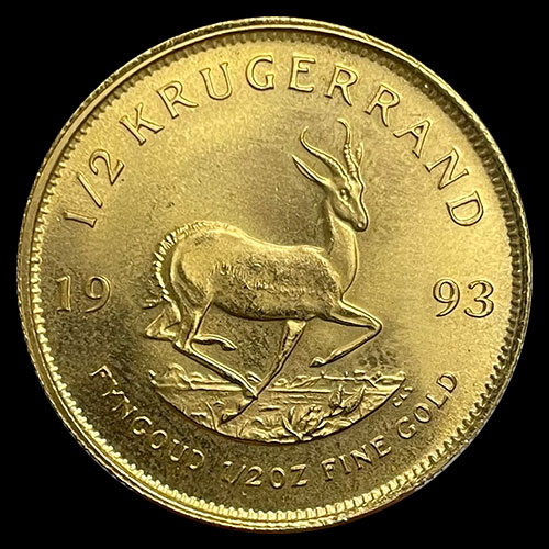 SUDAFRICA - 1/2 oz., KRUGERRAND - 1993 - MONEDA DE ORO