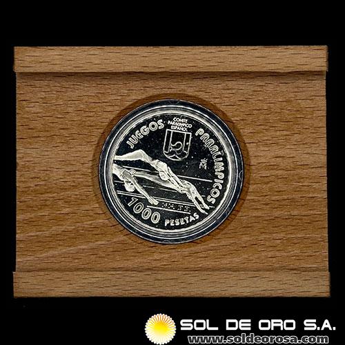 NA2 - ESPAÑA - 1.000 PESETAS, 1996 - JUEGOS PARALIMPICOS DE ATLANTA - MONEDA DE PLATA