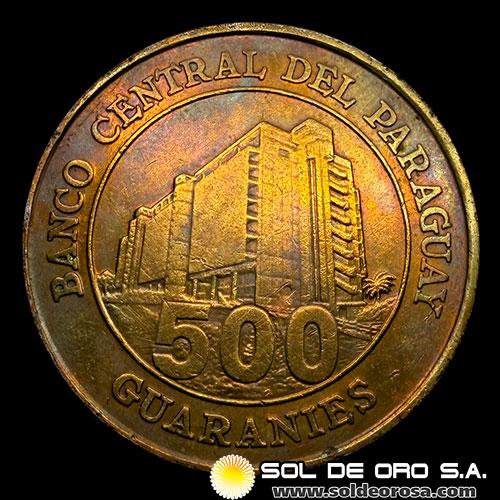 NUMIS - MONEDAS DEL PARAGUAY - 500 GUARANIES, 1997 - VARIANTE - MONEDA DE LATON