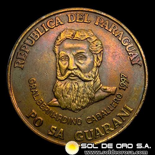 NUMIS - MONEDAS DEL PARAGUAY - 500 GUARANIES, 1997 - VARIANTE - MONEDA DE LATON