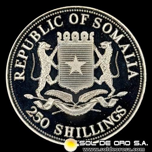 NA4 - SOMALI REPUBLIC - 250 SCHILLINGS, 1998 - XVII WINTER OLYMPICS GAMES - MONEDA DE PLATA
