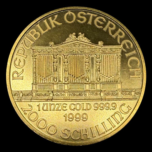 AUSTRIA - REPUBLIK OSTERREICH - 2.000 SCHILLING, 1999 - MONEDA / ONZA DE ORO 999