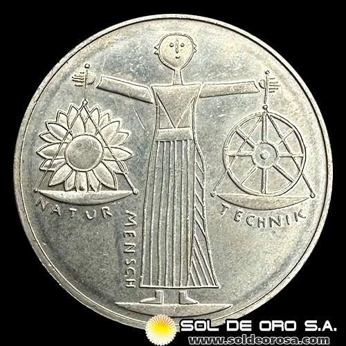 NA1 - ALEMANIA - 10 MARK - 2000.a - Subject: Expo 2000 - MONEDA DE PLATA