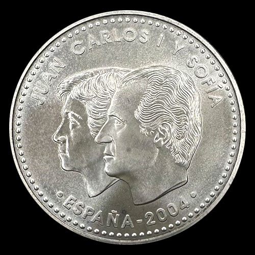 NA2 - ESPAÑA - 12 EUROS - 2004 - BODA DE FELIPE Y LETIZIA - MONEDA DE PLATA
