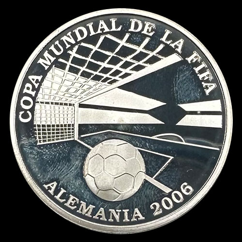 NUMIS - PARAGUAY - 1 GUARANI, 2004 - COPA MUNDIAL DE LA FIFA - ALEMANIA 2006 - MONEDA DE PLATA