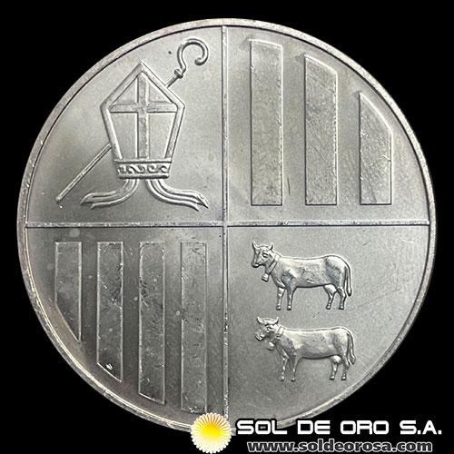 ANDORRA - 1 DINER, 2008 - TUBO DE 20 ONZAS DE PLATA PURA