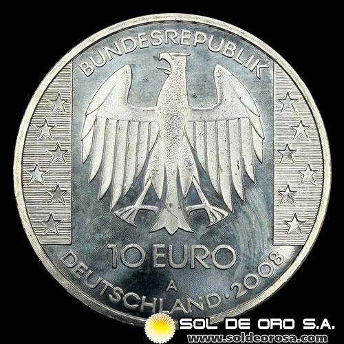 	NA1 - ALEMANIA - 2008 - 10 EUROS - MONEDA DE PLATA