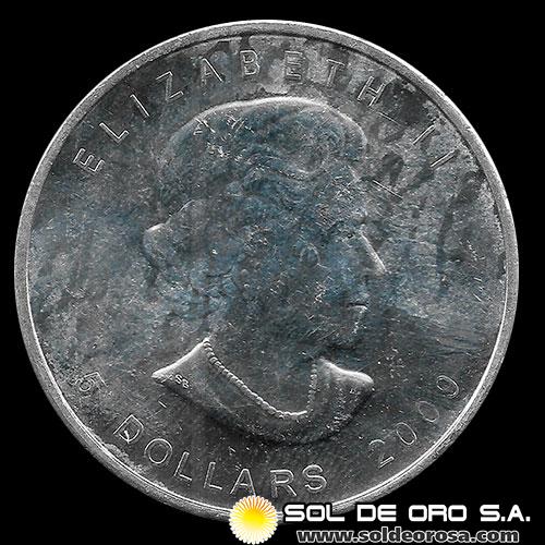 CANADA - 5 DOLLARS, 2009 - ELIZABETH II - ONZA DE PLATA