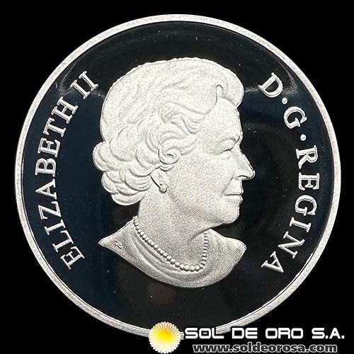 CANADA - 20 DOLLARS, 2009 - GREAT CANADIAN LOCOMOTIVE - MONEDA DE PLATA