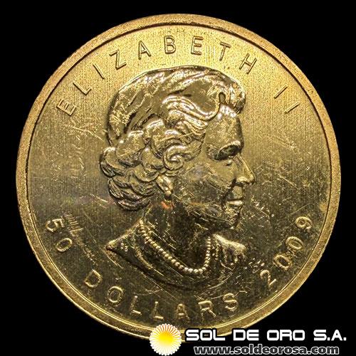 CANADA - 50 DOLLARS, 2009 - ELIZABETH II - MONEDA DE ORO