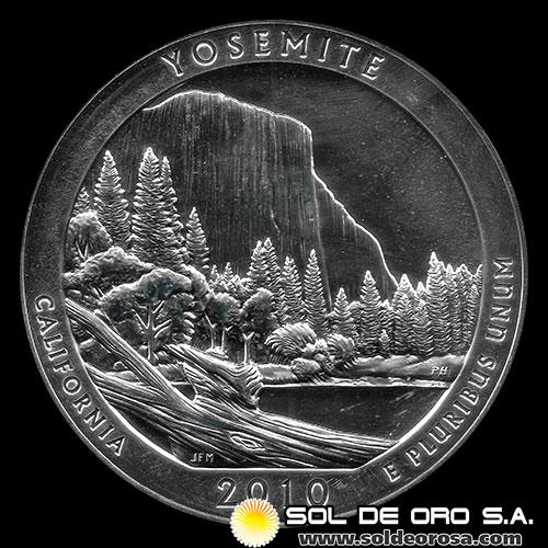 ESTADOS UNIDOS DE AMERICA - 5 OUNCES - 2010 - YOSEMITE, CALIFORNIA - ONZAS DE PLATA PURA