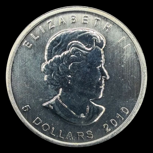 CANADA - MAPLE - 5 DOLLARS, 2010 - ELIZABETH II - MONEDA / ONZA