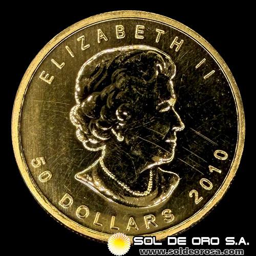 CANADA - 50 DOLLARS, 2010 - ELIZABETH II - MONEDA DE ORO