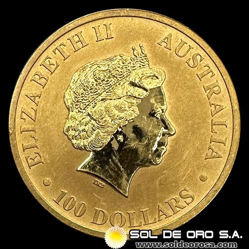 AUSTRALIA - 100 DOLLARS, 2011 - AUSTRALIAN KANGAROO - MONEDA DE ORO