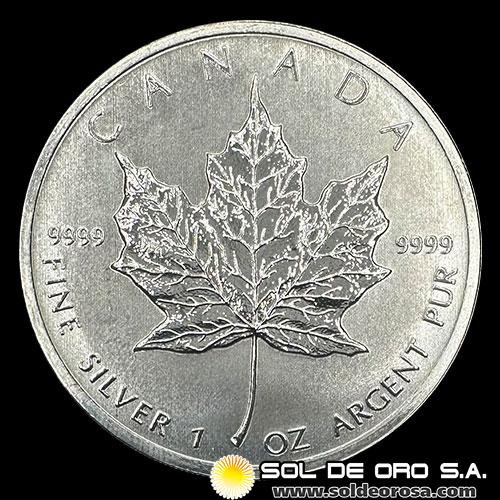 CANADA - 5 DOLLARS, 2013 - ELIZABETH II - TUBO DE 25 ONZAS DE PLATA