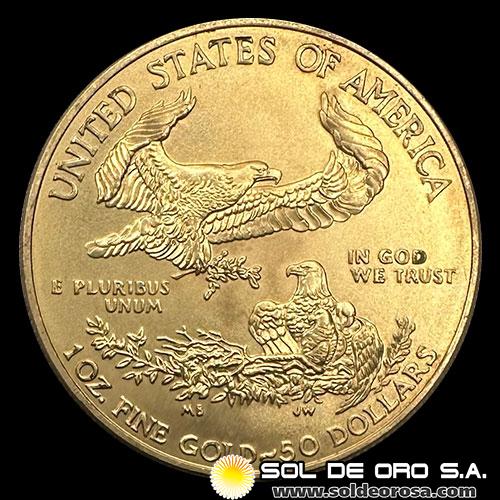 ESTADOS UNIDOS DE AMERICA - 50 DOLLARS, 2016 - MONEDA DE ORO
