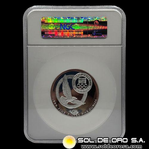 EJP - ESTADOS UNIDOS DE AMERICA - OLYMPIC WINTER GAMES - 2014 - 5 OUNCES - MEDALLA CONMEMORATIVA DE PLATA 999