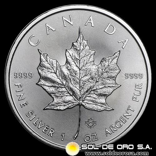 CANADA - 5 DOLLARS, 2015 - ELIZABETH II - ONZA DE PLATA