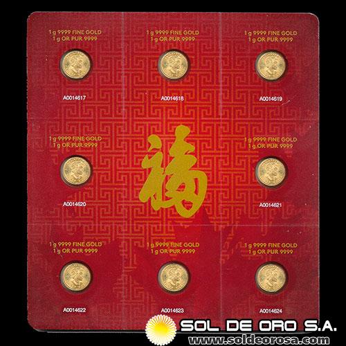 ROYAL CANADIAN MINT - 50 CENTS, 2015 - MAPLE LEAF - SET DE 8 MONEDAS DE ORO