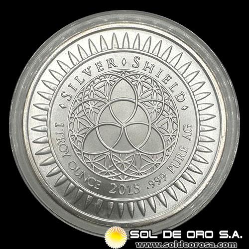 SILVER SHIELD - 2015 - YEAR OF THE SHEEP - ONZA DE PLATA PURA