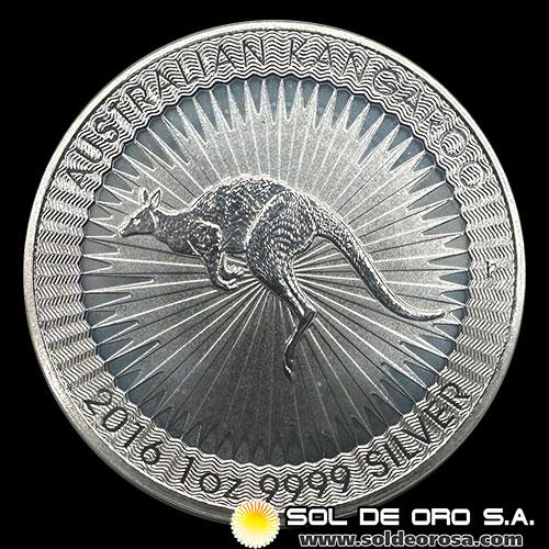 AUSTRALIA - 1 DOLLAR - AUSTRALIAN KANGAROO - TUBO DE 25 ONZAS DE PLATA