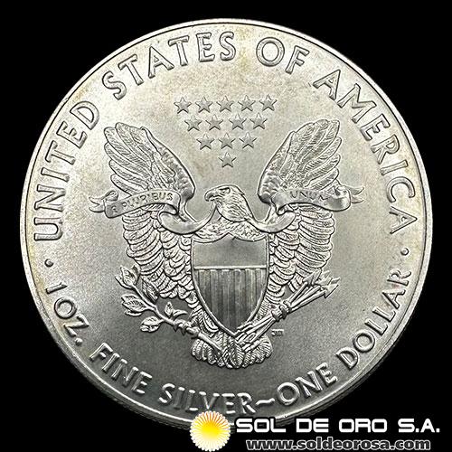 ESTADOS UNIDOS DE AMERICA - 1 DOLLAR - LIBERTY - TUBO DE 20 ONZAS DE PLATA PURA