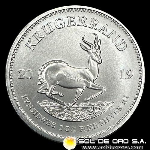 SUDAFRICA - KRUGERRAND, 2019 - ONZA DE PLATA PURA