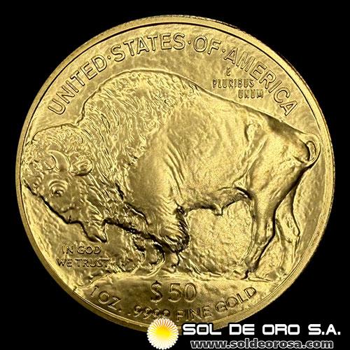 ESTADOS UNIDOS DE AMERICA - 50 DOLLARS, 2019 - AMERICAN BUFFALO - MONEDA DE ORO