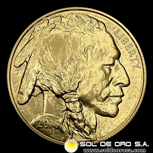 ESTADOS UNIDOS DE AMERICA - 50 DOLLARS, 2019 - AMERICAN BUFFALO - MONEDA DE ORO