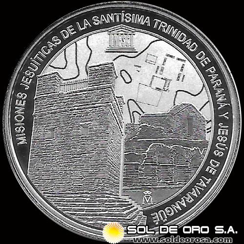 SIN STOCK - ILUSTRACION - NUMIS - PARAGUAY - 1 GUARANI, 2020 - RUINAS JESUITICAS - MONEDA DE PLATA
