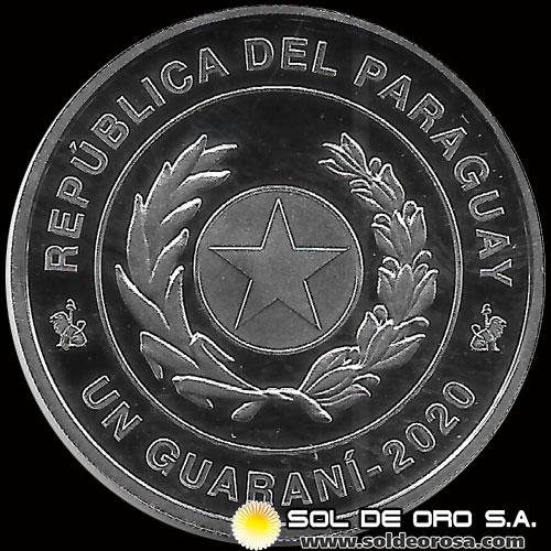 SIN STOCK - ILUSTRACION - NUMIS - PARAGUAY - 1 GUARANI, 2020 - RUINAS JESUITICAS - MONEDA DE PLATA