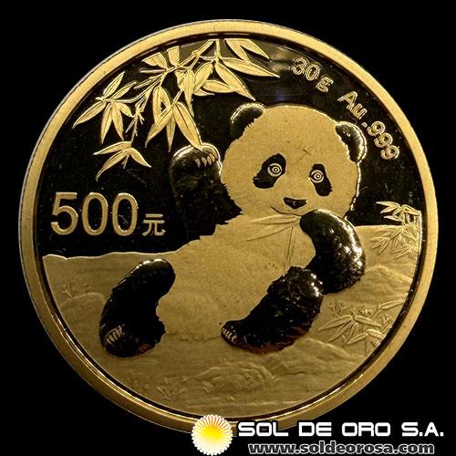 CHINA - PANDA 1 oz., 500 YUAN - 2020 - MONEDA DE ORO