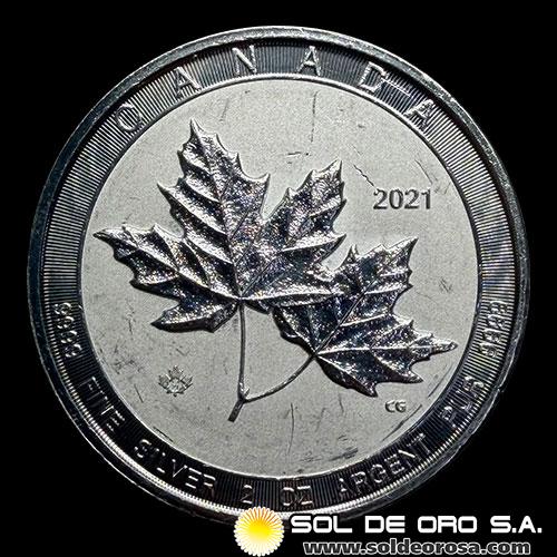 CANADA - 10 DOLLARS, 2021 - 2 ONZAS - ELIZABETH II - MONEDA DE PLATA
