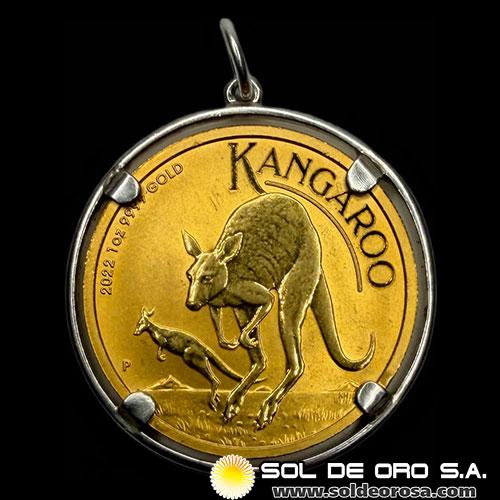 AUSTRALIA - 100 DOLLARS, 2022 - AUSTRALIAN KANGAROO - MONEDA DE ORO