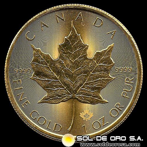 CANADA - 50 DOLLARS, 2022 - ELIZABETH II - MONEDA DE ORO