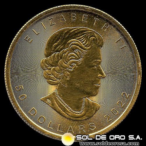 CANADA - 50 DOLLARS, 2022 - ELIZABETH II - MONEDA DE ORO