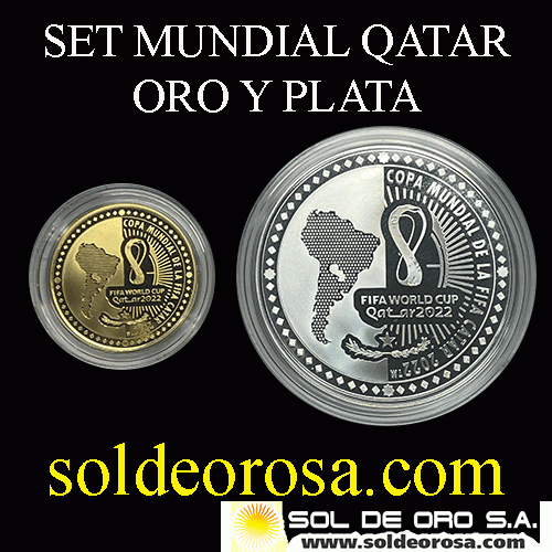 ILUSTRACION - MONEDAS DEL PARAGUAY - 1 GUARANI y 1.500 GUARANIES - 2021 - MUNDIAL DE FUTBOL QATAR 2022 - MONEDA CONMEMORATIVA