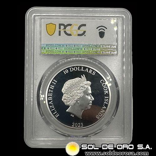 COOK ISLANDS - 10 DOLLARS, 2023 - THE VEXED MAN - MONEDA DE PLATA