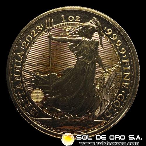 INGLATERRA - 100 POUNDS, 2023 - MONEDA DE ORO